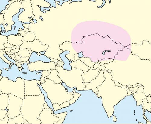 ジャンガリアンハムスター分布地図