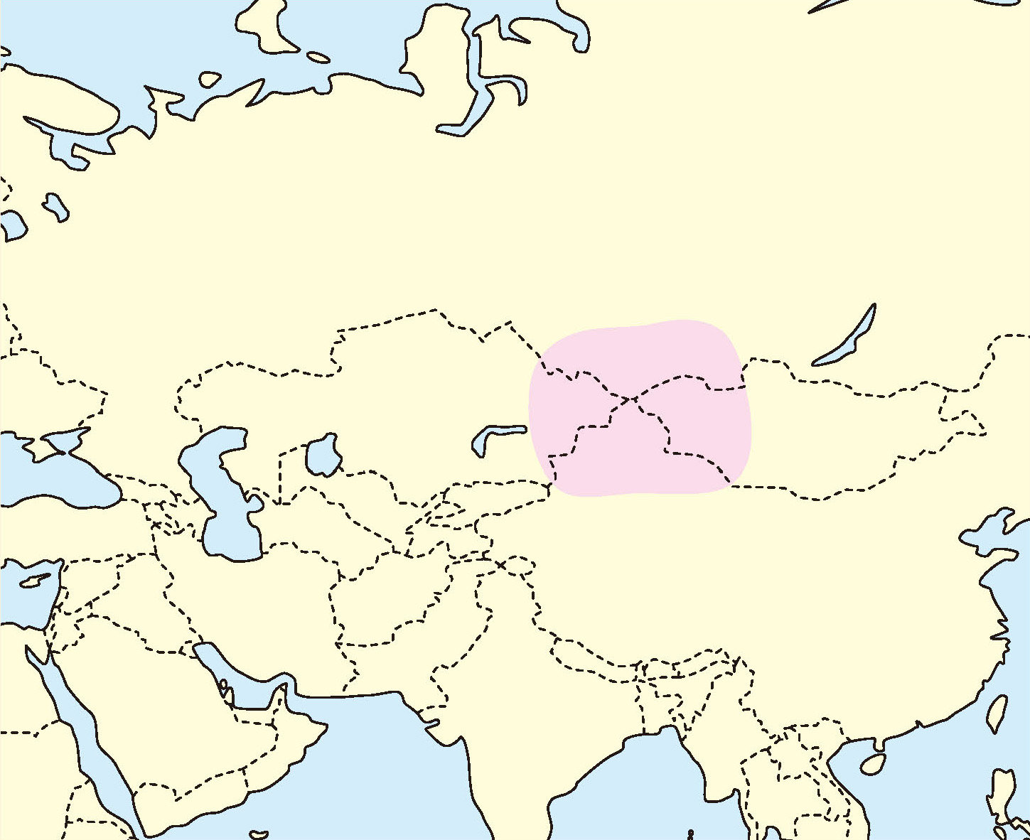 ロボロフスキーハムスター分布地図